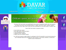 Tablet Screenshot of davarchildcare.org